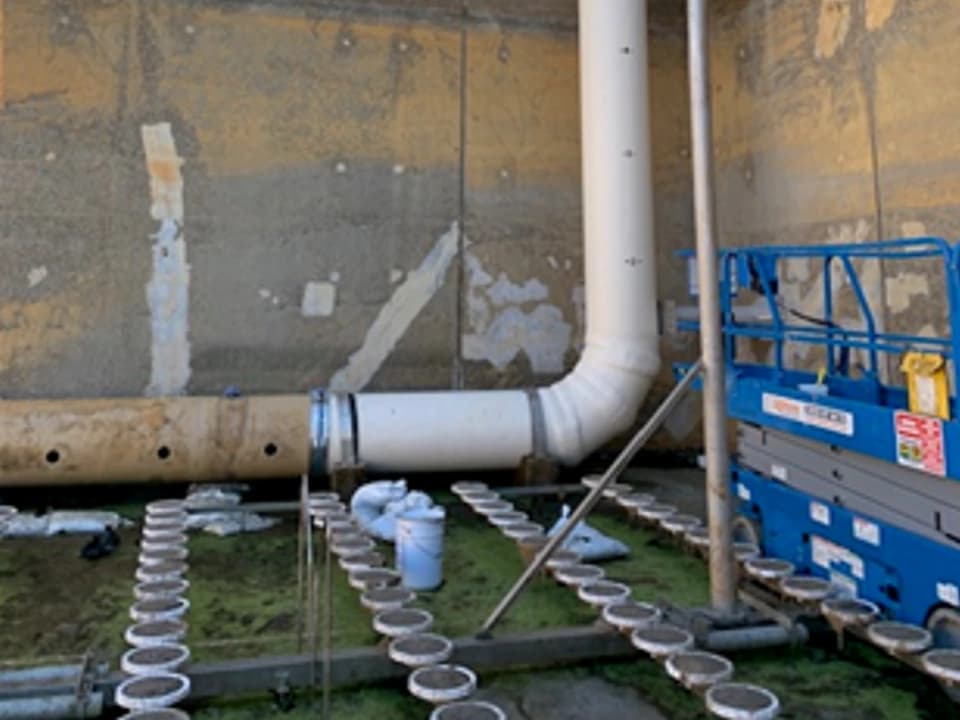 Anoxic Tank Roof Installation